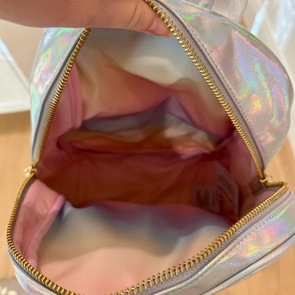 New Stoney Clover Lane Holographic Silver Backpack
